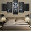 Butler Bulldogs Barn Wood - Sport 5 Panel Canvas Art Wall Decor