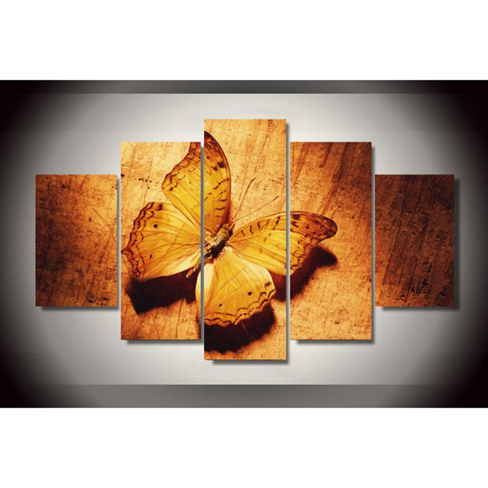 Butterfly 1 - Animal 5 Panel Canvas Art Wall Decor Butterfly 1 - Animal 5 Panel Canvas Art Wall Decor