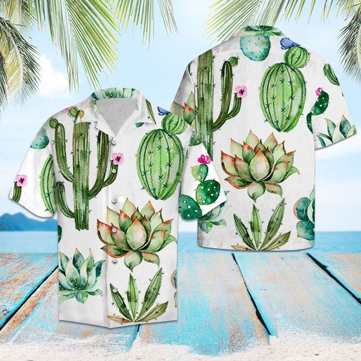 Cactus Group Hawaiian Shirt Summer Button Up Cactus Group Hawaiian Shirt Summer Button Up