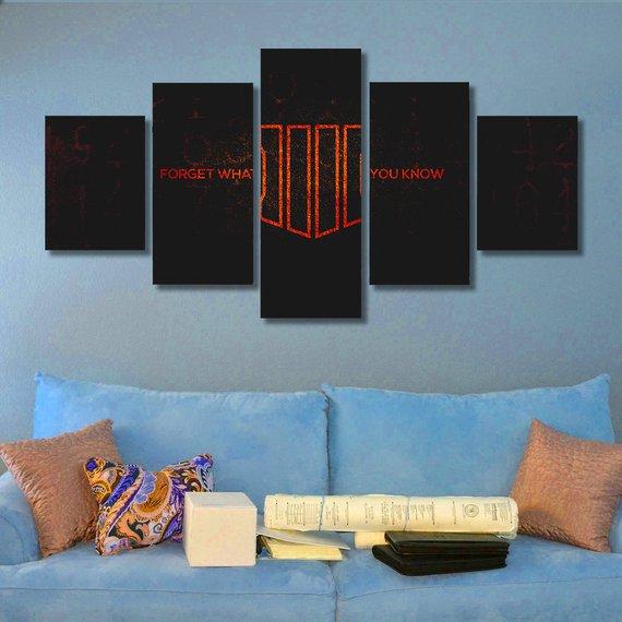 Call Of Duty 02 - Gaming 5 Panel Canvas Art Wall Decor Call Of Duty 02 - Gaming 5 Panel Canvas Art Wall Decor