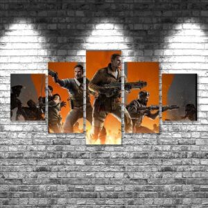 Call Of Duty 05 - Gaming 5 Panel Canvas Art Wall Decor