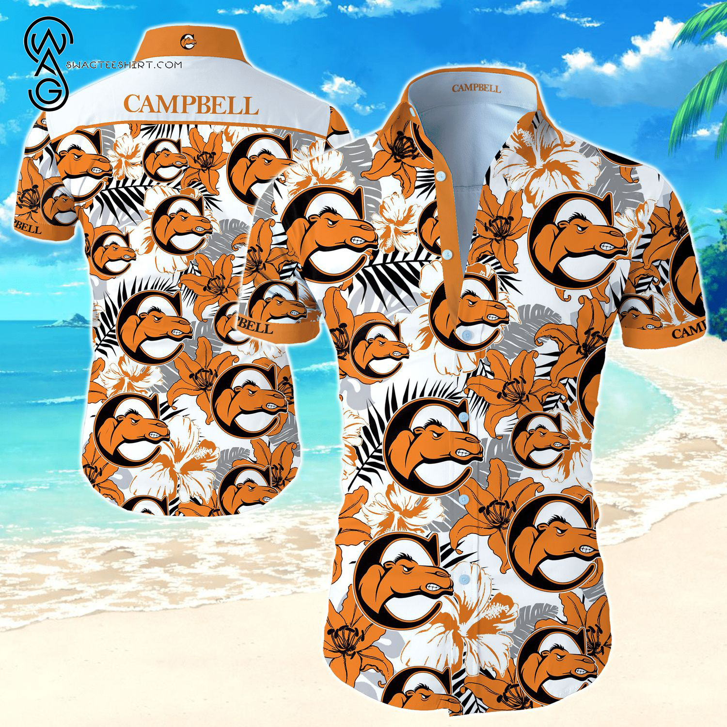 Campbell Fighting Camels And Lady Camels Hawaiian Shirt Campbell Fighting Camels And Lady Camels Hawaiian Shirt