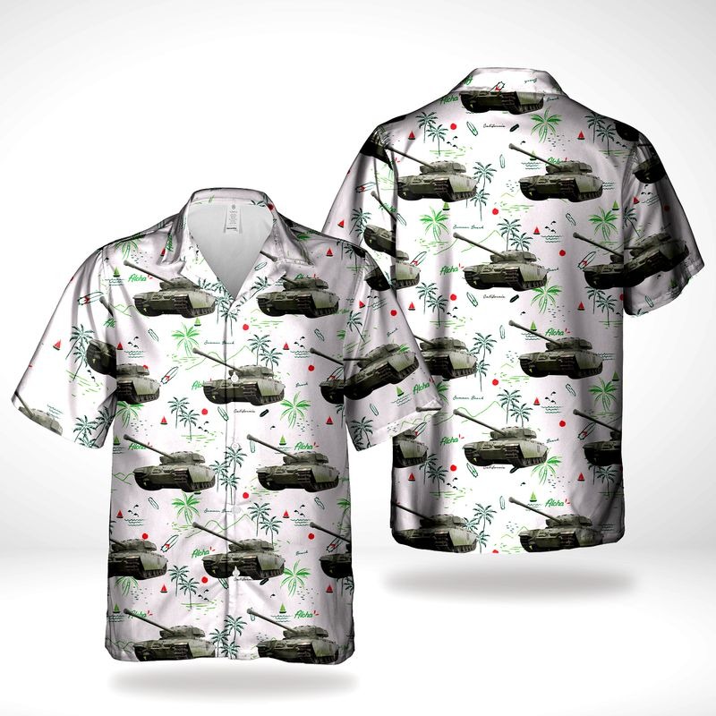 Canadian Army Centurion Tank Hawaiian Shirt Canadian Army Centurion Tank Hawaiian Shirt