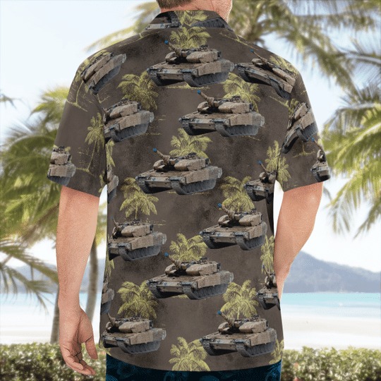 Canadian Army Leopard 2A4M Hawaiian Shirt Canadian Army Leopard 2A4M Hawaiian Shirt