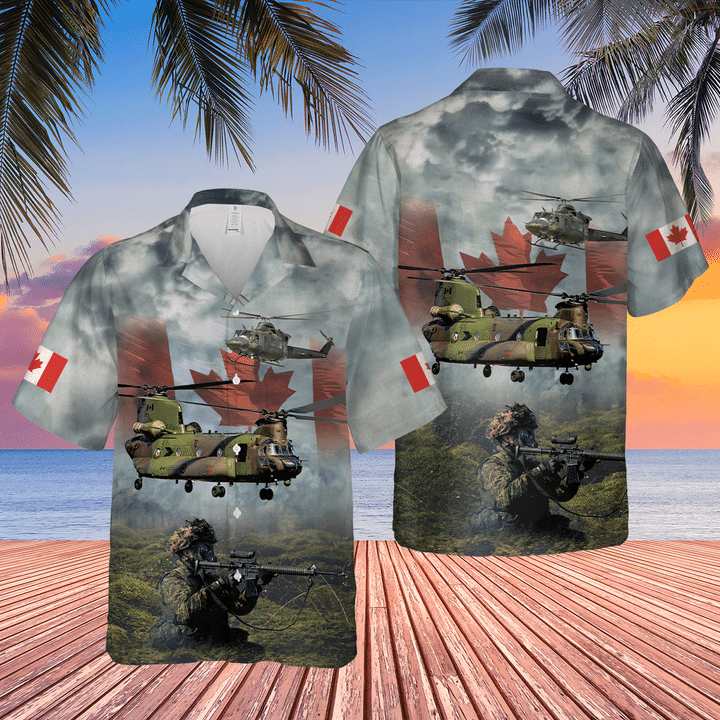 Canadian Army Tactical Aviation Soldier Hawaiian Shirt Canadian Army Tactical Aviation Soldier Hawaiian Shirt