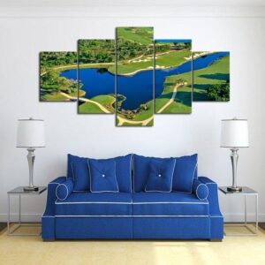 Canal Greens - Nature 5 Panel Canvas Art Wall Decor
