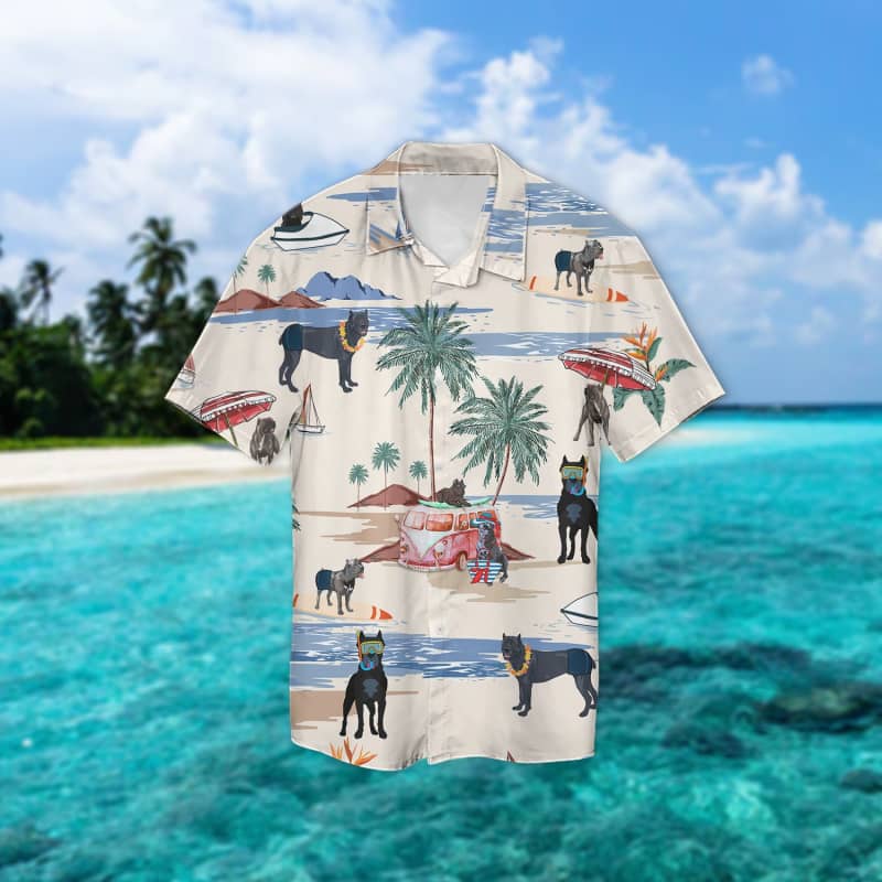Cane Corso Beach Hawaiian Shirt Cane Corso Beach Hawaiian Shirt