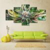Cannabis Bloom - Nature 5 Panel Canvas Art Wall Decor
