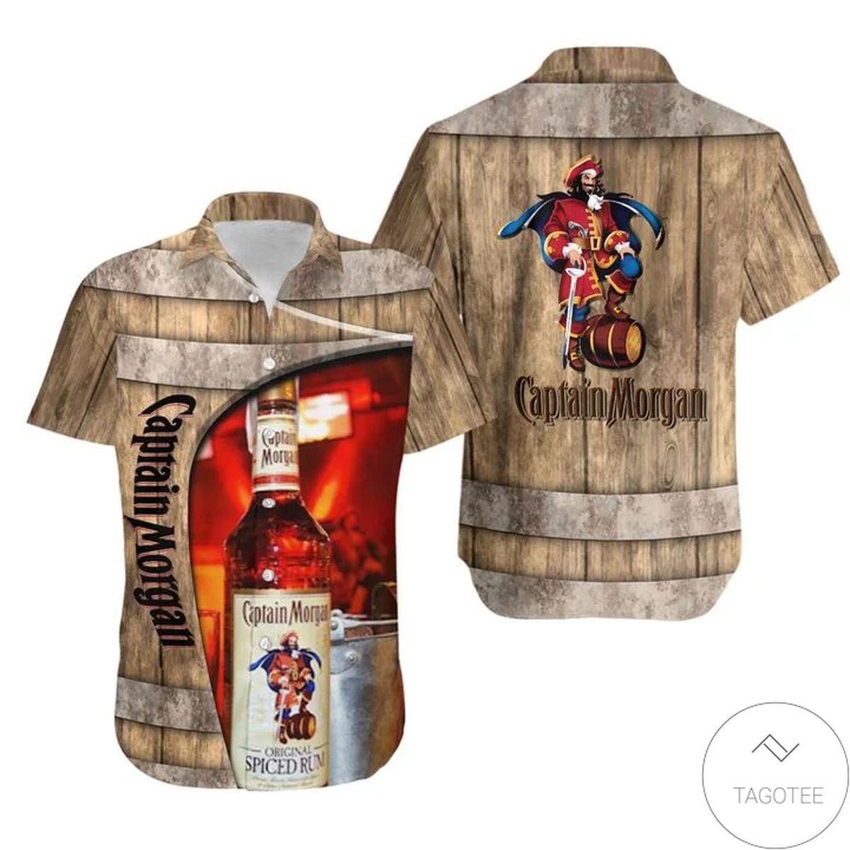 Captain Morgan Barrel Hawaiian Shirt Captain Morgan Barrel Hawaiian Shirt