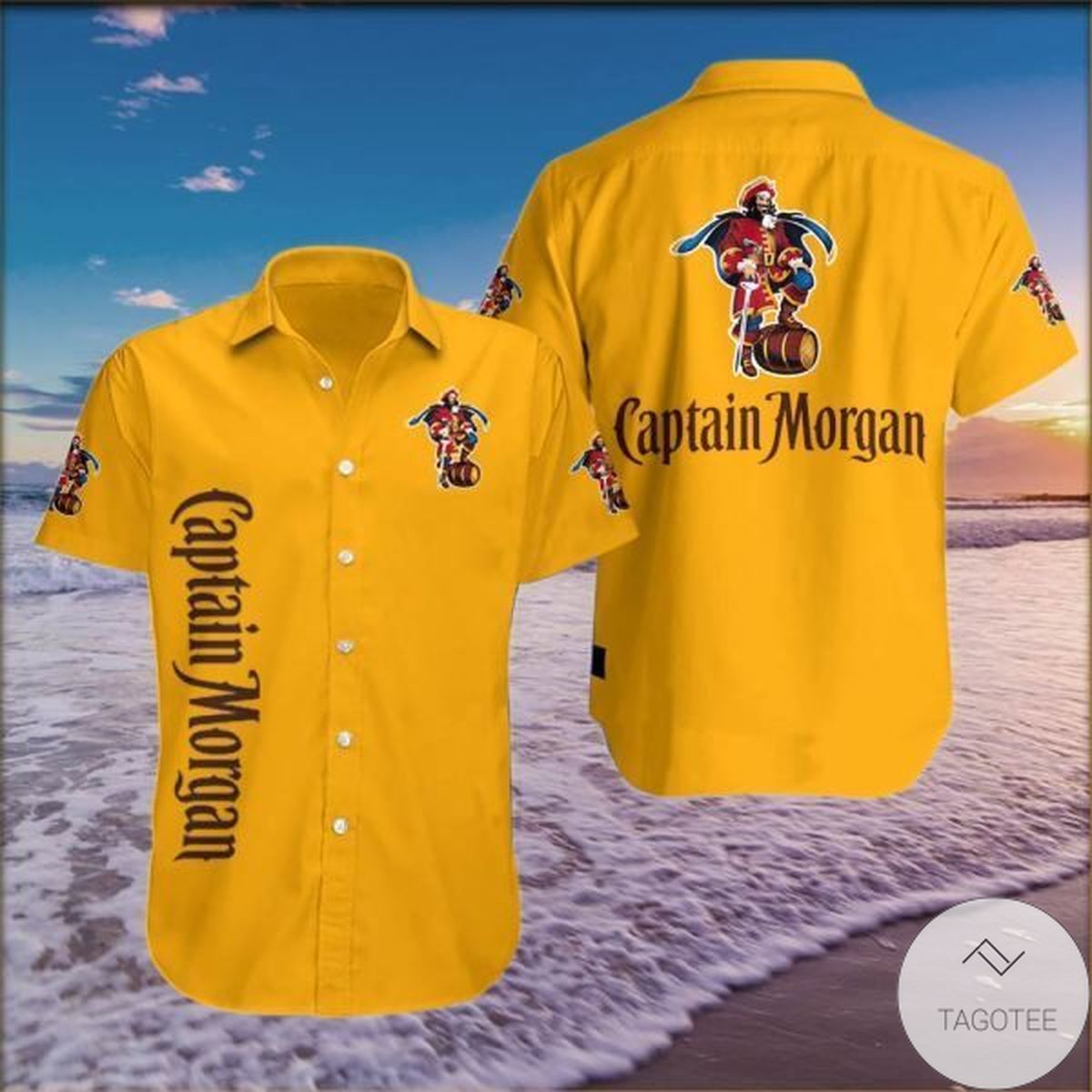 Captain Morgan Hawaiian Shirt Captain Morgan Hawaiian Shirt