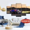 Car Honda Nsx - Automative 5 Panel Canvas Art Wall Decor
