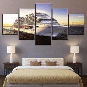 Carnival Vista Cruise Ship - Automative 5 Panel Canvas Art Wall Decor