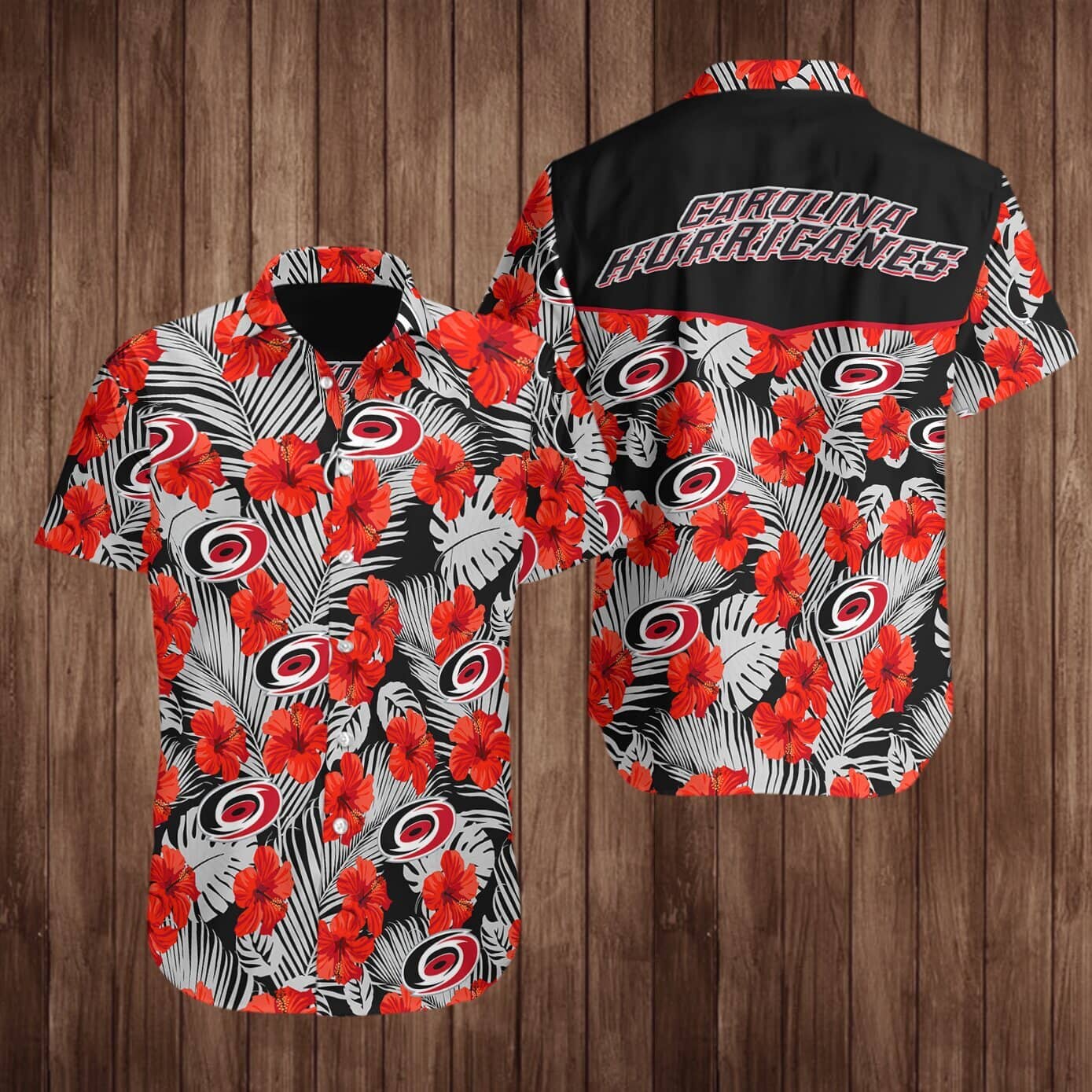 Carolina Hurricanes Hawaiian Shirt Summer Button Up Carolina Hurricanes Hawaiian Shirt Summer Button Up