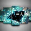 Carolina Panthers 2 - Sport 5 Panel Canvas Art Wall Decor