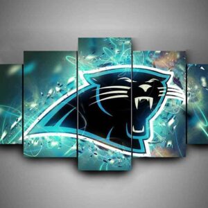 Carolina Panthers 2 - Sport 5 Panel Canvas Art Wall Decor