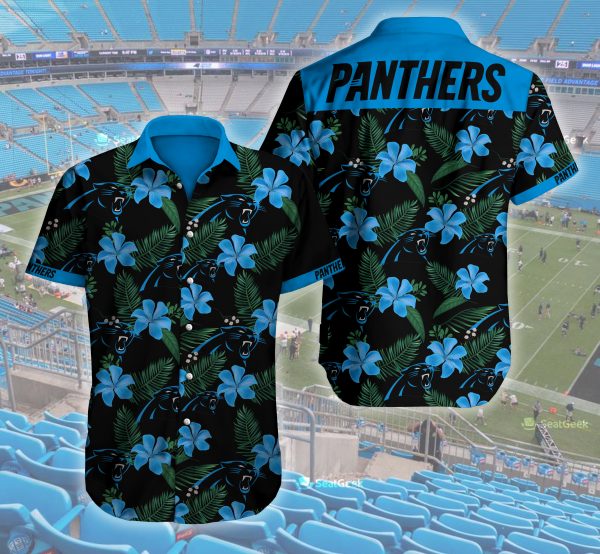 Carolina Panthers 3D Hawaiian Shirt Summer Button Up Carolina Panthers 3D Hawaiian Shirt Summer Button Up