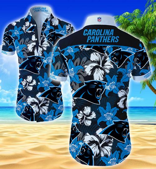 Carolina Panthers Hawaiian Shirt Summer Button Up Carolina Panthers Hawaiian Shirt Summer Button Up
