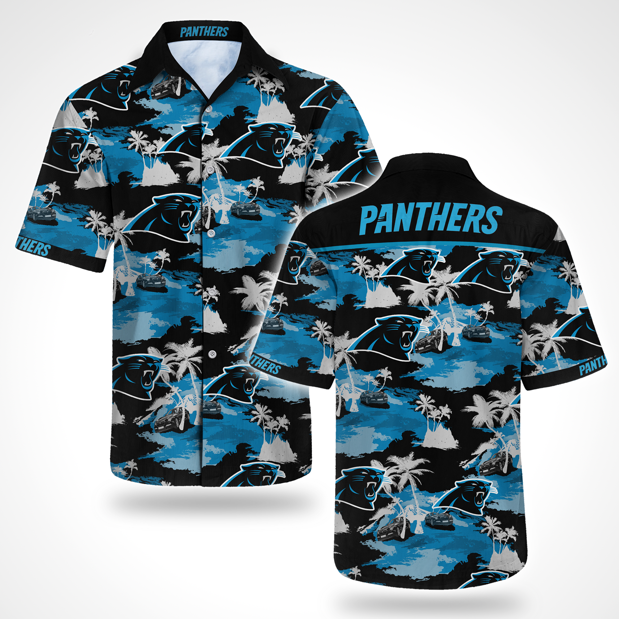 Carolina Panthers Hawaiian Shirt Summer Button Up Carolina Panthers Hawaiian Shirt Summer Button Up