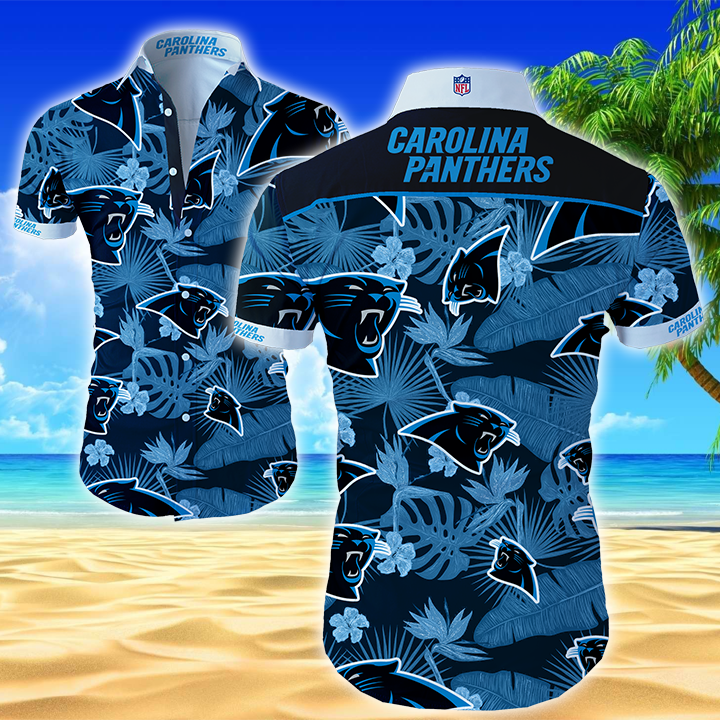 Carolina Panthers Hawaiian Shirt Summer Button Up Carolina Panthers Hawaiian Shirt Summer Button Up