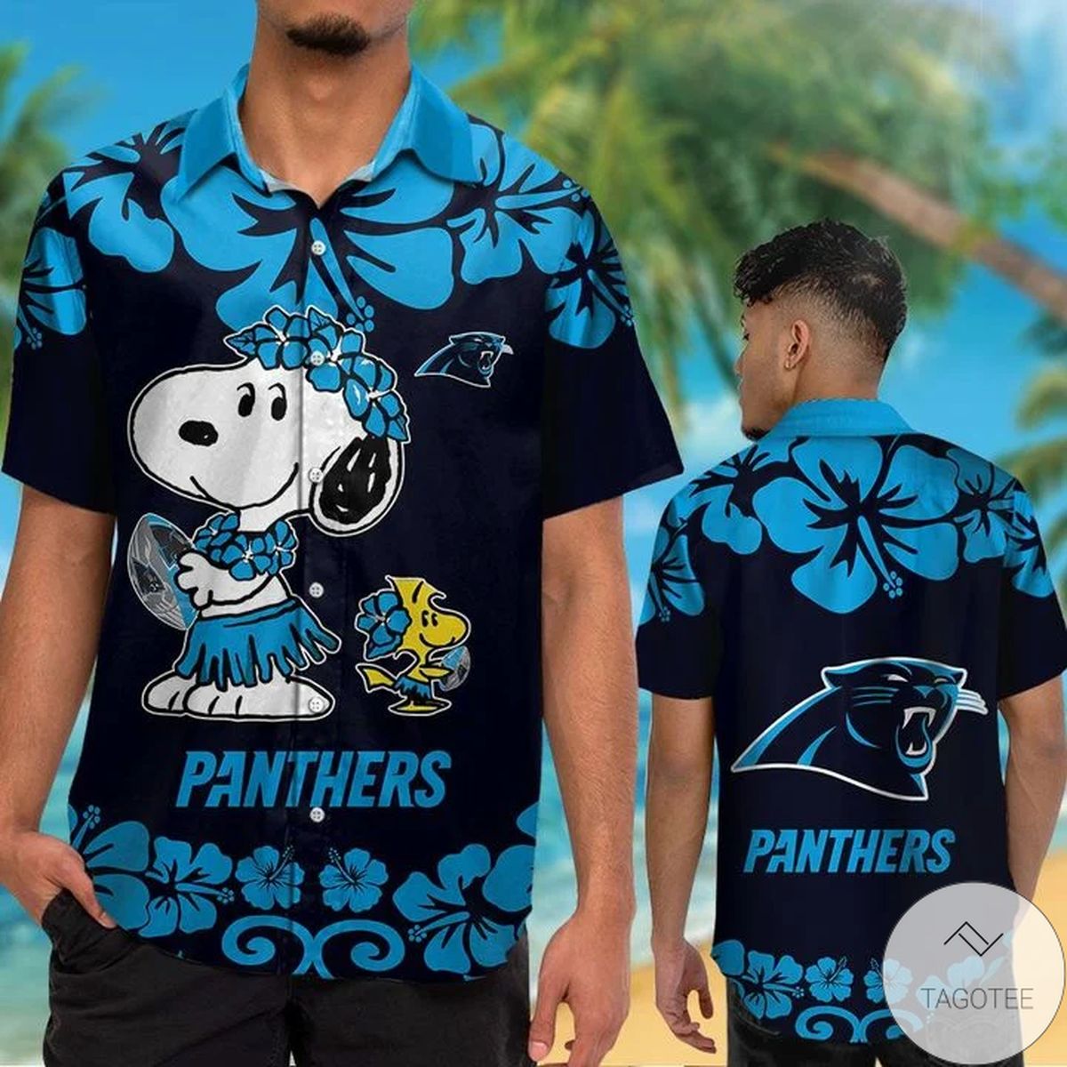 Carolina Panthers & Snoopy Hawaiian Shirt Carolina Panthers & Snoopy Hawaiian Shirt
