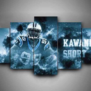Carolina Panthers - Kawann Short - Sport 5 Panel Canvas Art Wall Decor