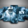 Carolina Panthers - New Camton #2 - Sport 5 Panel Canvas Art Wall Decor