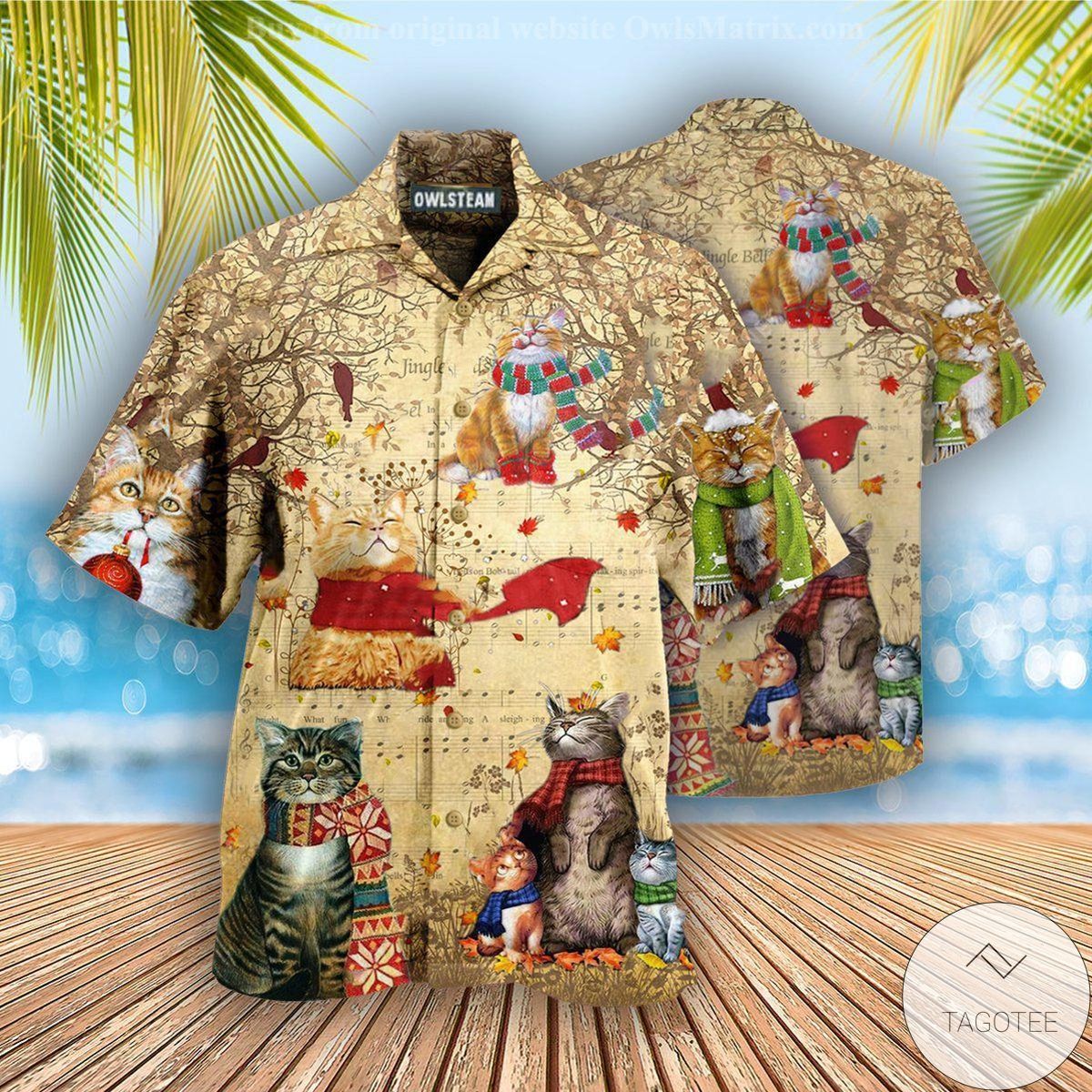 Cat Christmas Vibe Hawaiian Shirt Cat Christmas Vibe Hawaiian Shirt