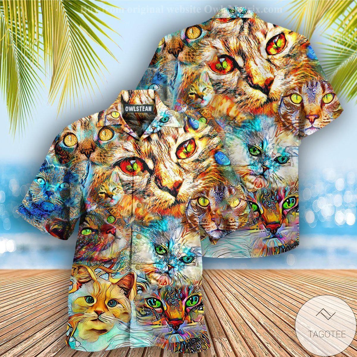 Cat Eyes Hawaiian Shirt Cat Eyes Hawaiian Shirt