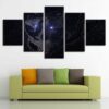 Cat Luminous Eyes - Animal 5 Panel Canvas Art Wall Decor