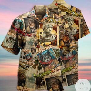Cat Pilot I Fly And I Know Things Hawaiian Shirt