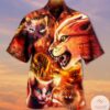Cat Playing With Fire Hawaiian Shirt
