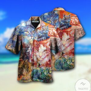 Cat Sleepy Full Printed Hawaiian Shirt