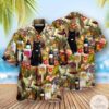 Cat Wine Drinking Wine Feeling Fine Hawaiian Shirt
