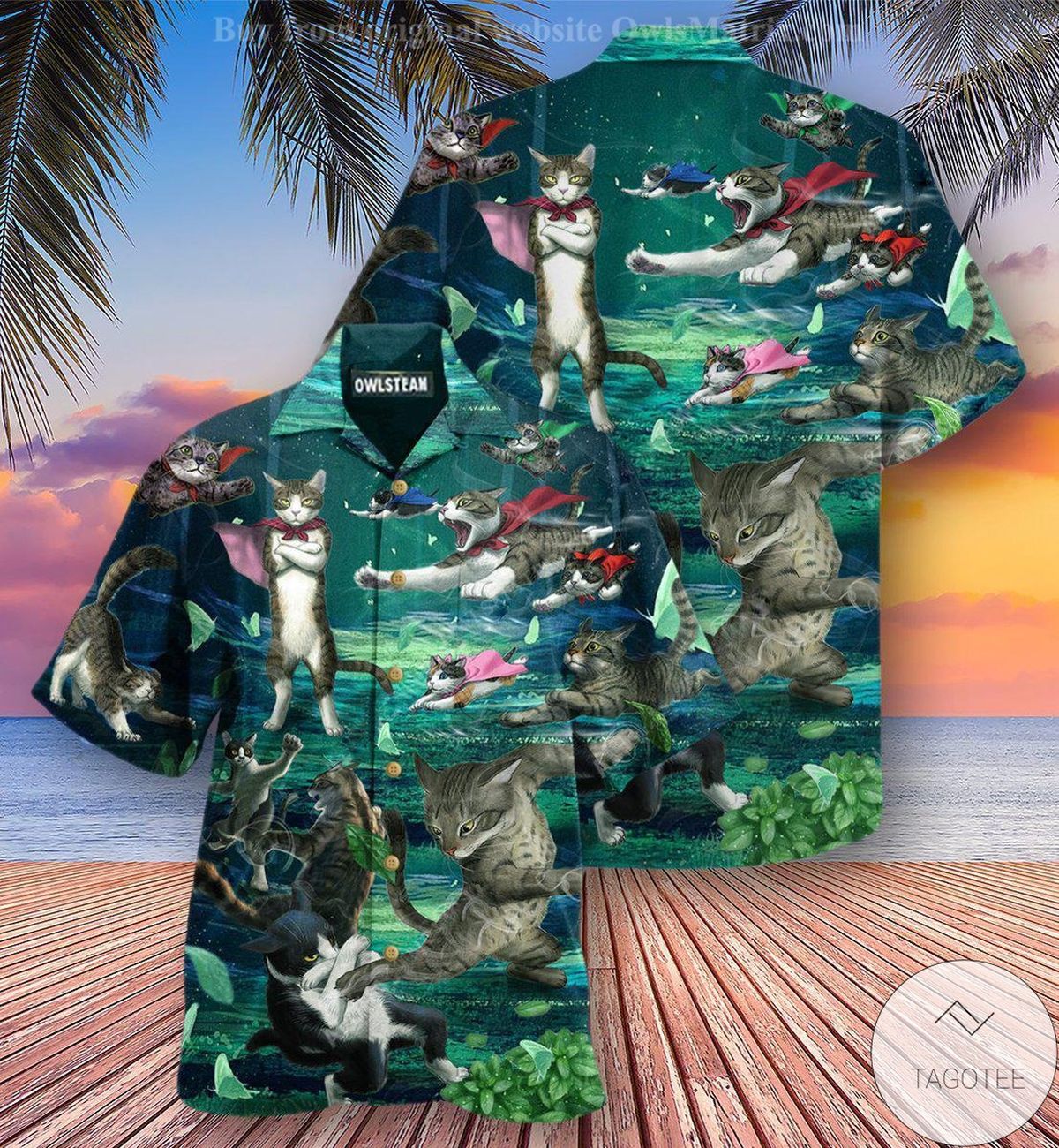 Cats Epic Fight Hawaiian Shirt Cats Epic Fight Hawaiian Shirt