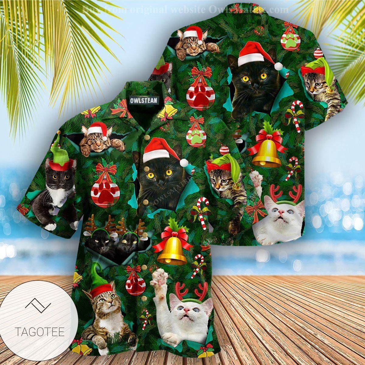 Cats Meowy Mas Christmas Edition Hawaiian Shirt Cats Meowy Mas Christmas Edition Hawaiian Shirt