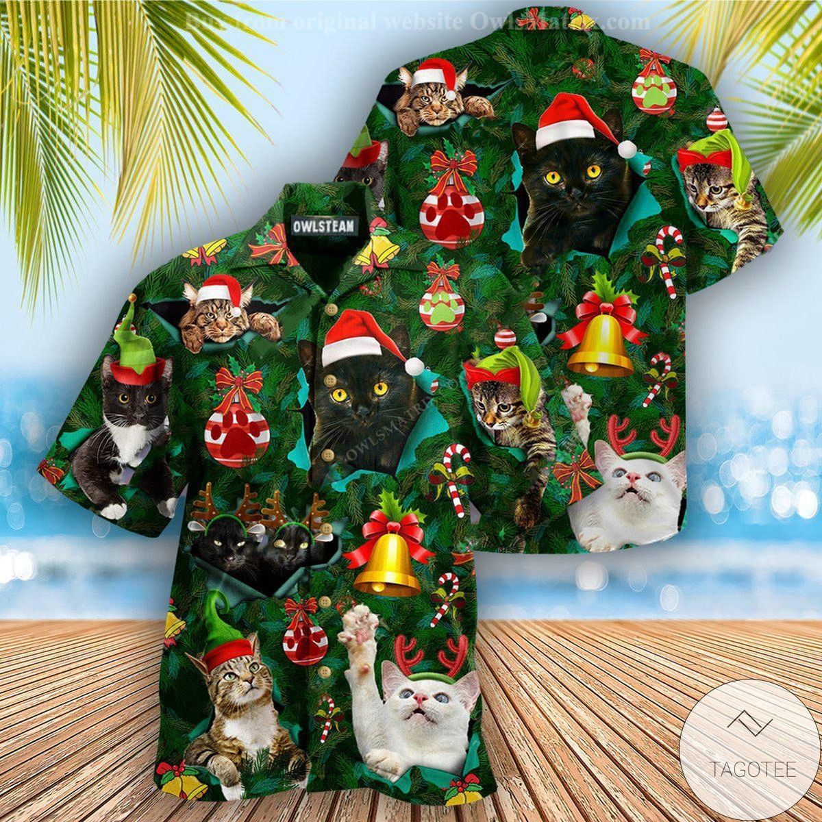 Cats Merry Christmas Vibe Hawaiian Shirt Cats Merry Christmas Vibe Hawaiian Shirt