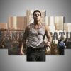 Channing Tatum 1 - Famous Person 5 Panel Canvas Art Wall Decor