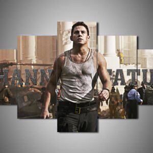 Channing Tatum 1 - Famous Person 5 Panel Canvas Art Wall Decor