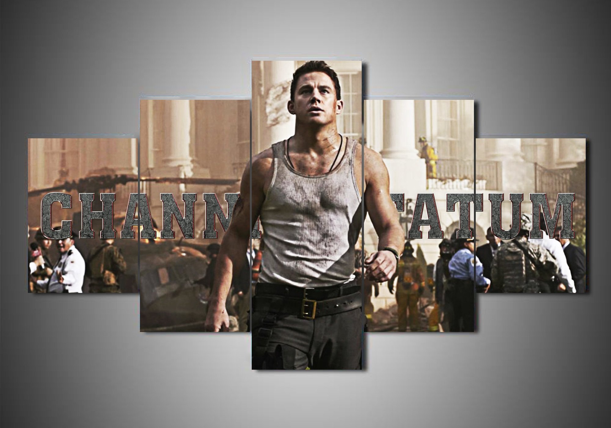 Channing Tatum 1 - Famous Person 5 Panel Canvas Art Wall Decor Channing Tatum 1 - Famous Person 5 Panel Canvas Art Wall Decor