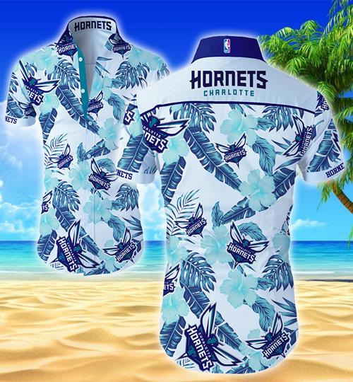 Charlotte Hornets Hawaiian Shirt Summer Button Up Charlotte Hornets Hawaiian Shirt Summer Button Up