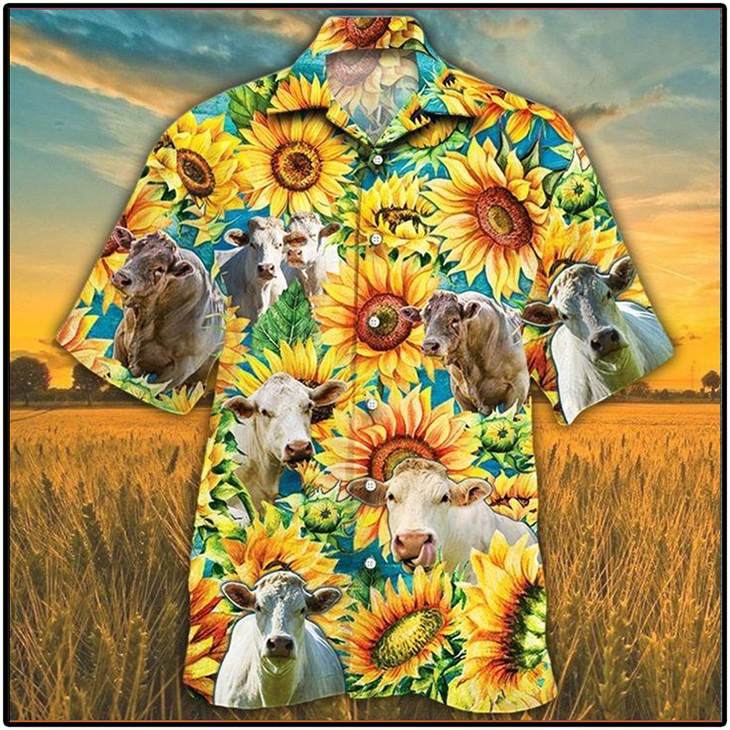 Charolais Cattle Hawaiian Shirt Charolais Cattle Hawaiian Shirt