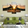 Cheers To A Good Day - Abstract 5 Panel Canvas Art Wall Decor