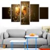 Cheers To The New Year - Abstract 5 Panel Canvas Art Wall Decor