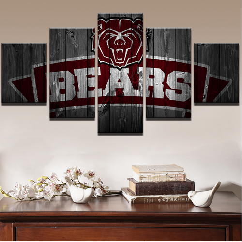 Chicago Bears 6 - Sport 5 Panel Canvas Art Wall Decor Chicago Bears 6 - Sport 5 Panel Canvas Art Wall Decor