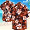Chicago Bears Flower Hawaiian Shirt Summer Button Up