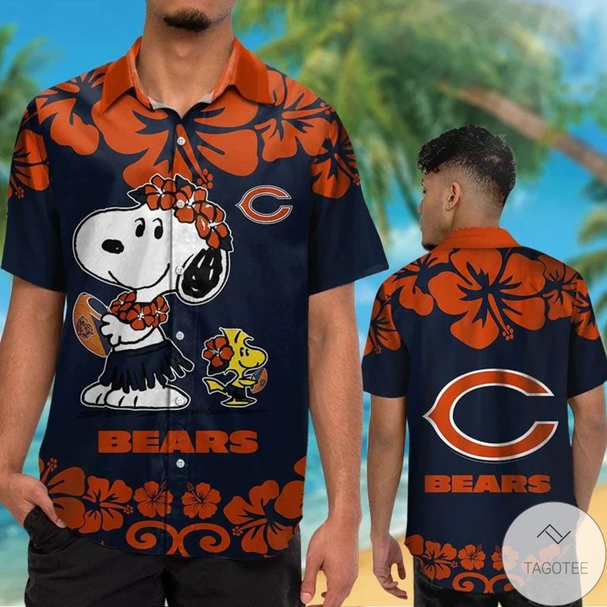 Chicago Bears & Snoopy Hawaiian Shirt Chicago Bears & Snoopy Hawaiian Shirt