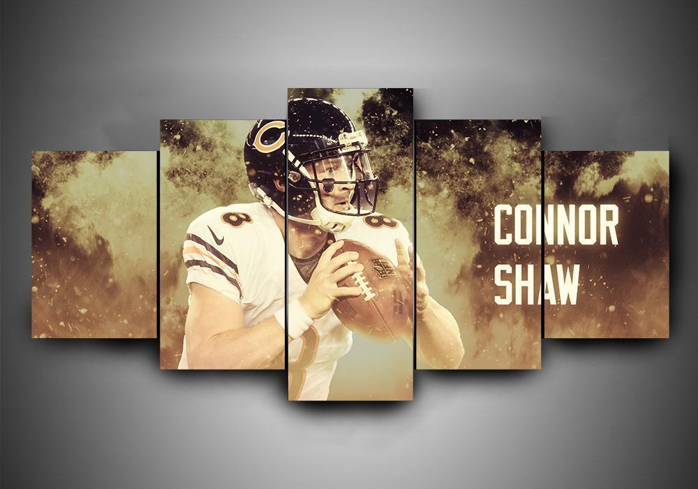 Chicago Bears - Connor Shaw - Sport 5 Panel Canvas Art Wall Decor Chicago Bears - Connor Shaw - Sport 5 Panel Canvas Art Wall Decor