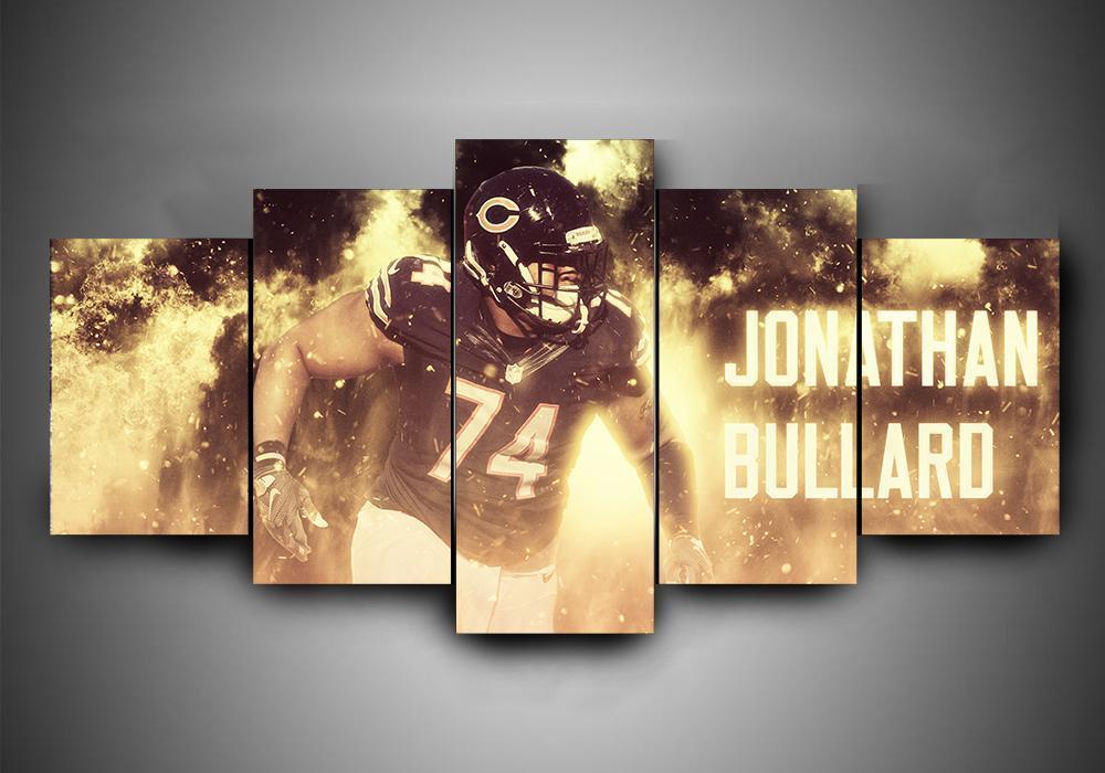 Chicago Bears - Jonathan Bullard 1 - Sport 5 Panel Canvas Art Wall Decor Chicago Bears - Jonathan Bullard 1 - Sport 5 Panel Canvas Art Wall Decor