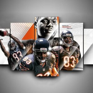 Chicago Bears - Martellus Benneth - Sport 5 Panel Canvas Art Wall Decor