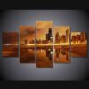 Chicago City 4 - Nature 5 Panel Canvas Art Wall Decor
